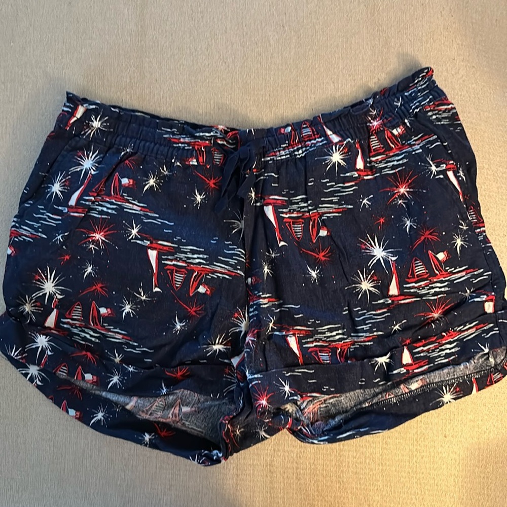 Patriotic Linen Shorts